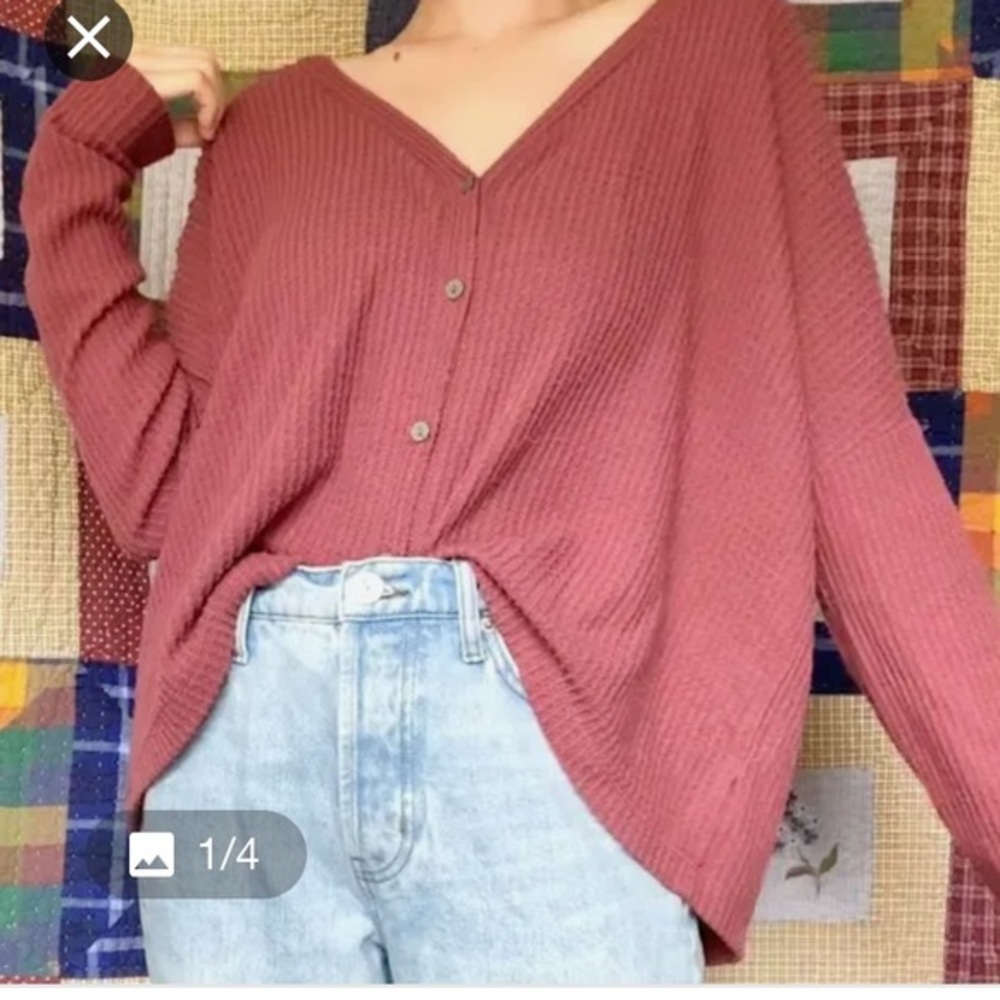 Wild Fable Waffle Knit Oversized Cardigan
